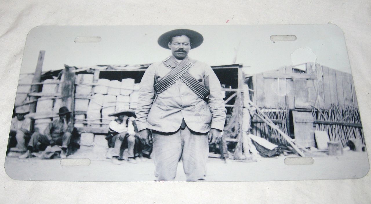 Pancho Villa MEXICO Hero Outlaw License Plate 6x12 Aluminum NEW Historical