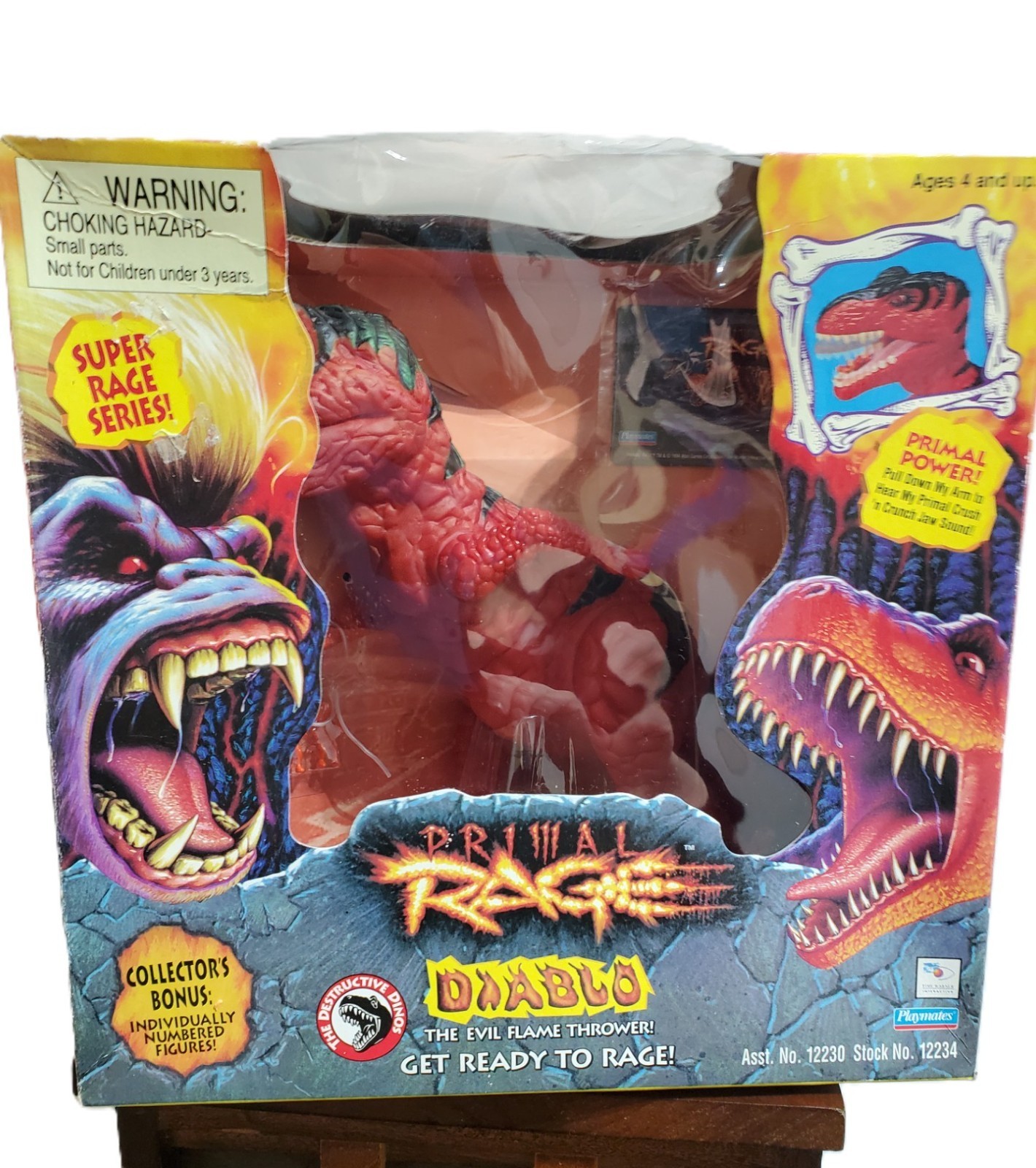 Unopened, original box, Near-mint Primal Rage Original-Series Diablo (red/black) Unopened, original box, Near-mint Primal Rage Original-Series Diablo (red/black)