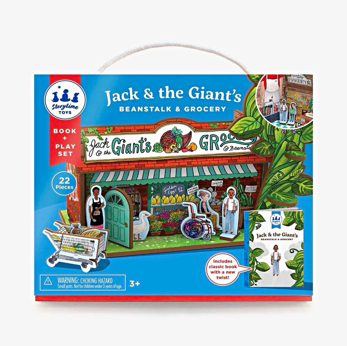 Storytime Toys Jack & the Giant Beanstalk Book + Play Set 42pc Ages 3+ Storytime Toys Jack & the Giant Beanstalk Book + Play Set 42pc Ages 3+