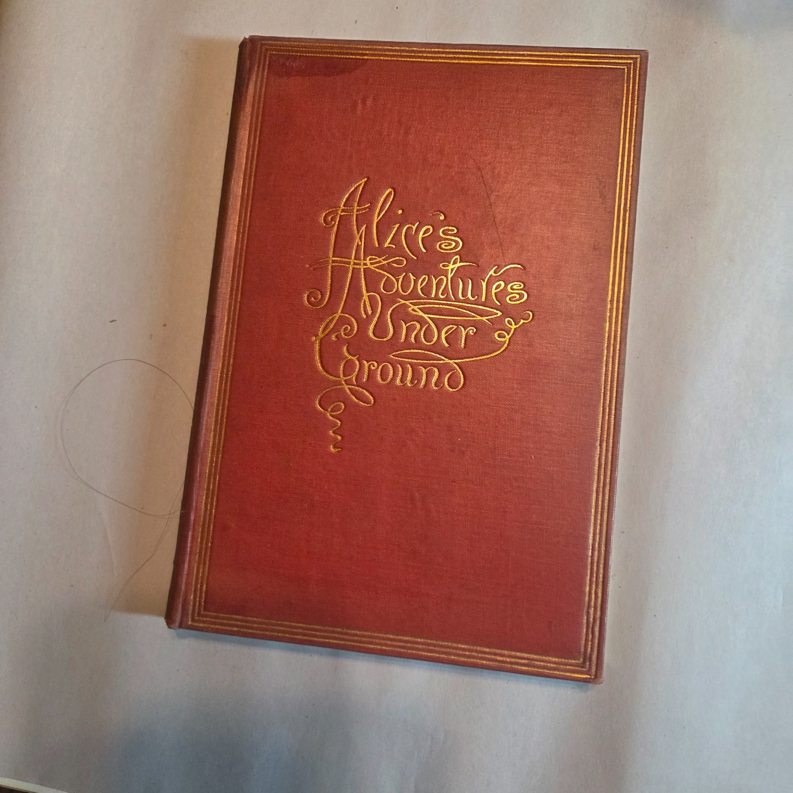 1886 Alice\'s Adventures Under Ground, Lewis Carroll, Macmillan Illus. 1st editio