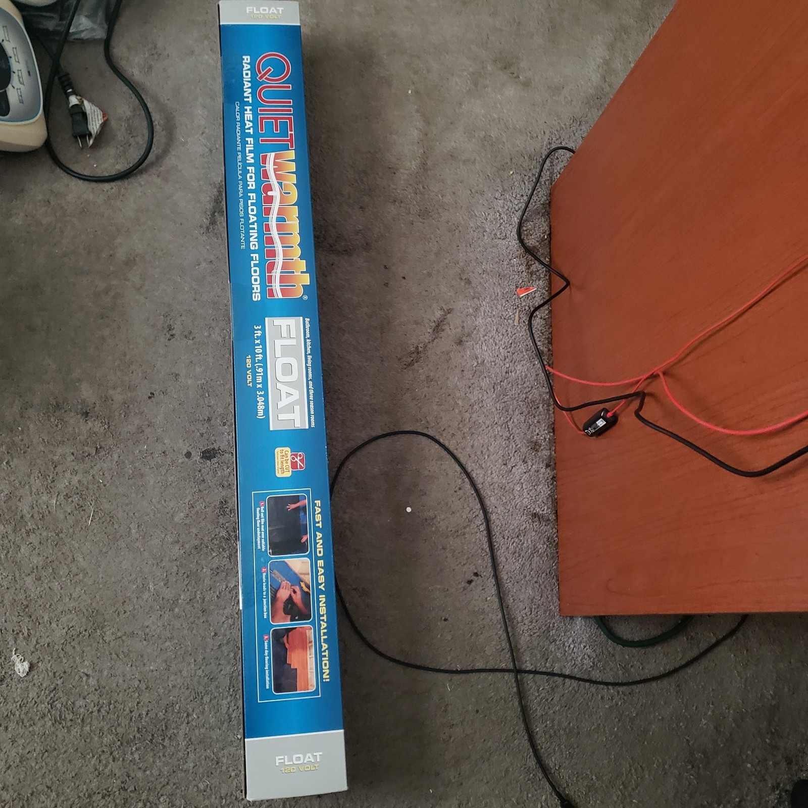 Two QuietWarmth QWARM3X10F120 3 Ft x 10 Ft 30 Square Feet 120 Volt New In Box.