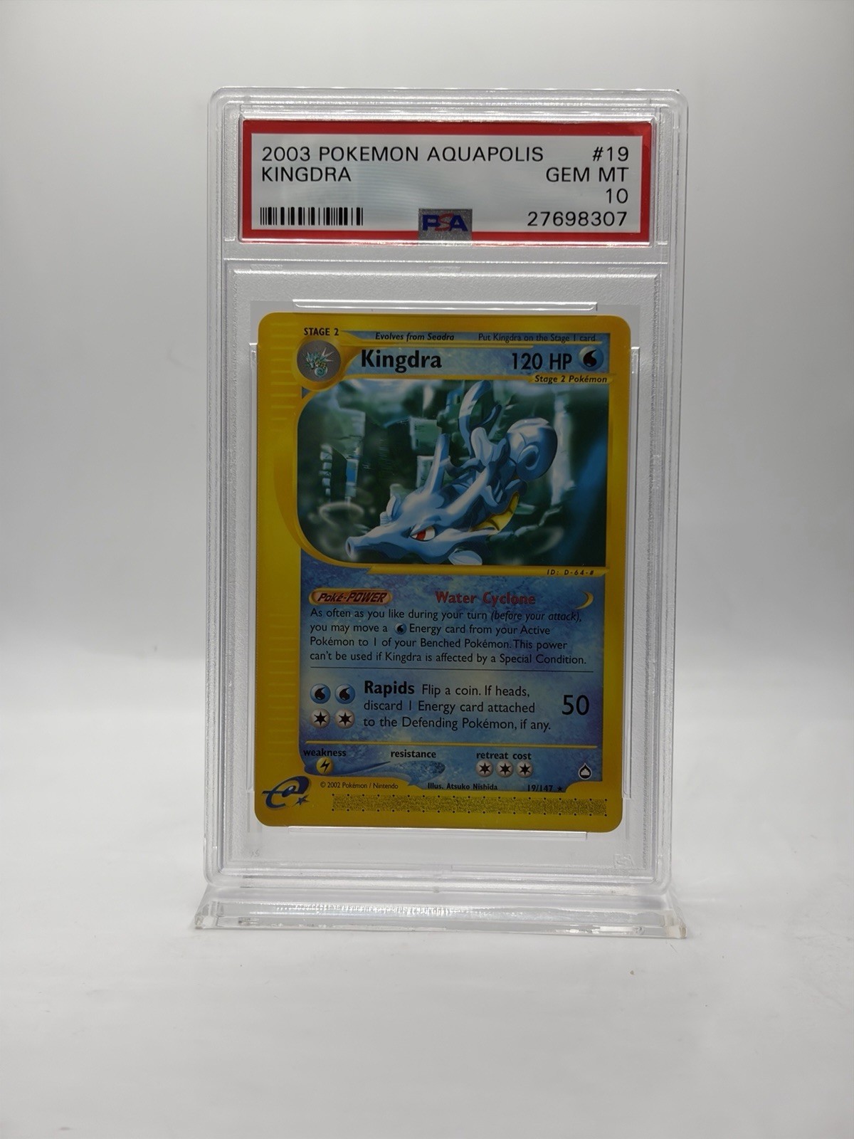 2003 Pokemon Aquapolis 319 KINGDRA (PSA GEM MT 10) 2003 Pokemon Aquapolis 319 KINGDRA (PSA GEM MT 10)