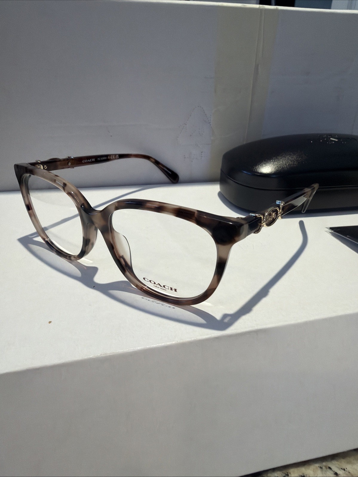 COACH HC6260U 5590 Peach Tortoise Demo Lens 54 mm Women\'s Eyeglasses