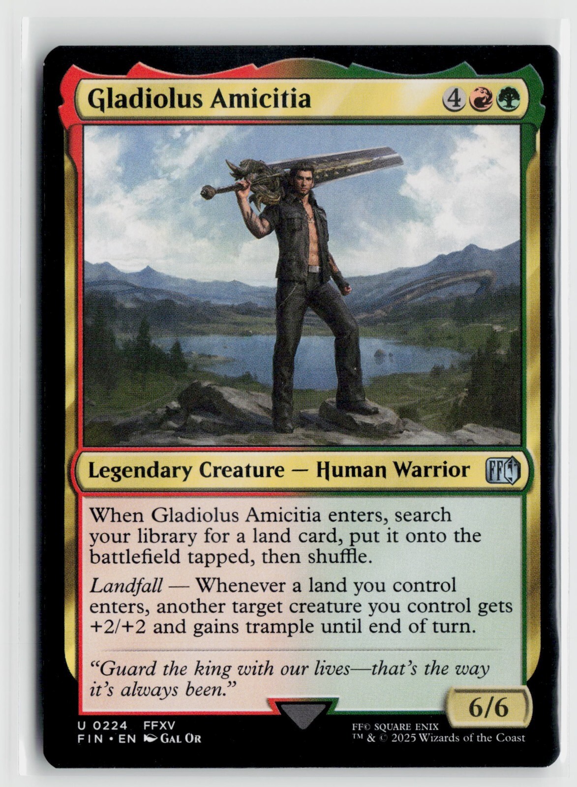 MTG Final Fantasy Gladiolus Amicitia x1 NM Uncommon