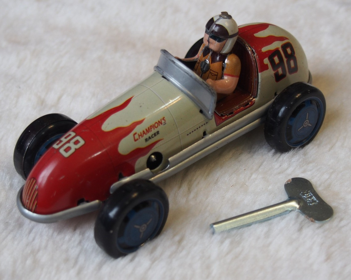 wind up tinplate tin plated toy #98 racing sports car antique classic MS508 wind up tinplate tin plated toy #98 racing sports car antique classic MS508