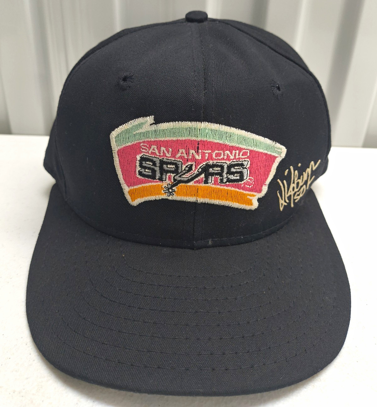 VTG San Antonio Spurs David Robinson #50 NBA Snapback Cap Black Made Of USA 90s
