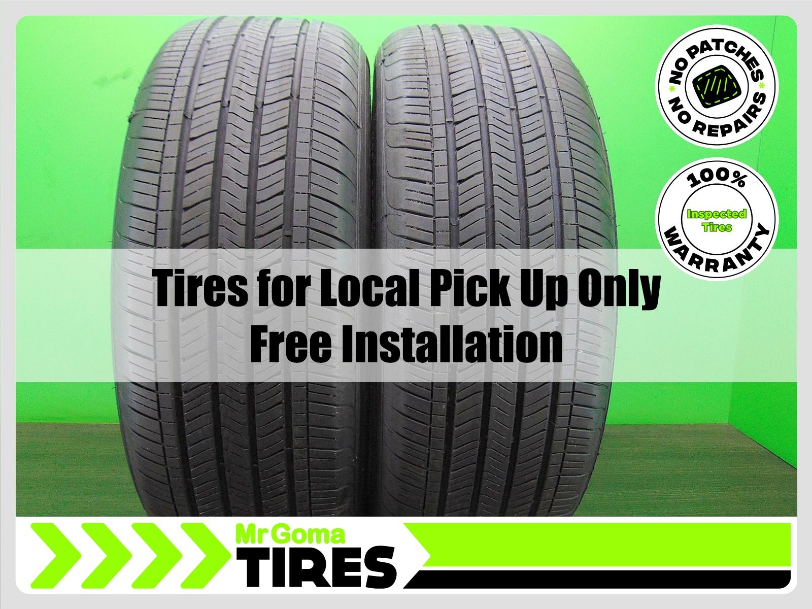2 235/55R20 USED TIRES GOODYEAR EAGLE TOURING 7.8/32 TREAD 102V