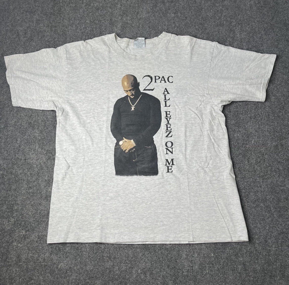 Vtg 1990s 2Pac Tupac All Eyes Oj Me Death Row T-shirt Mens Xl Hip Hop Rap Tee