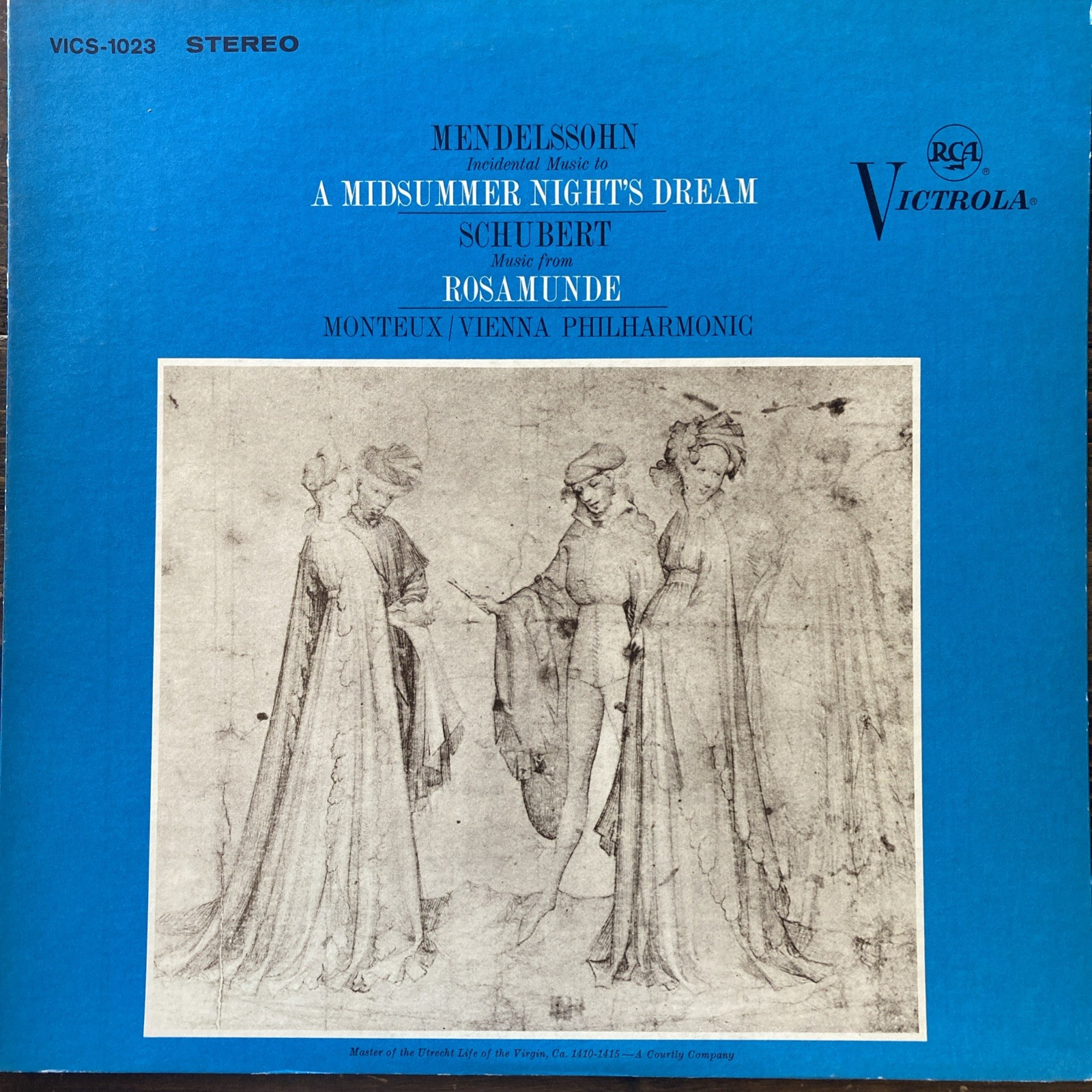Mendelssohn Midsummer Night's Dream Schubert Rosamunde RCA Victrola LP Monteux