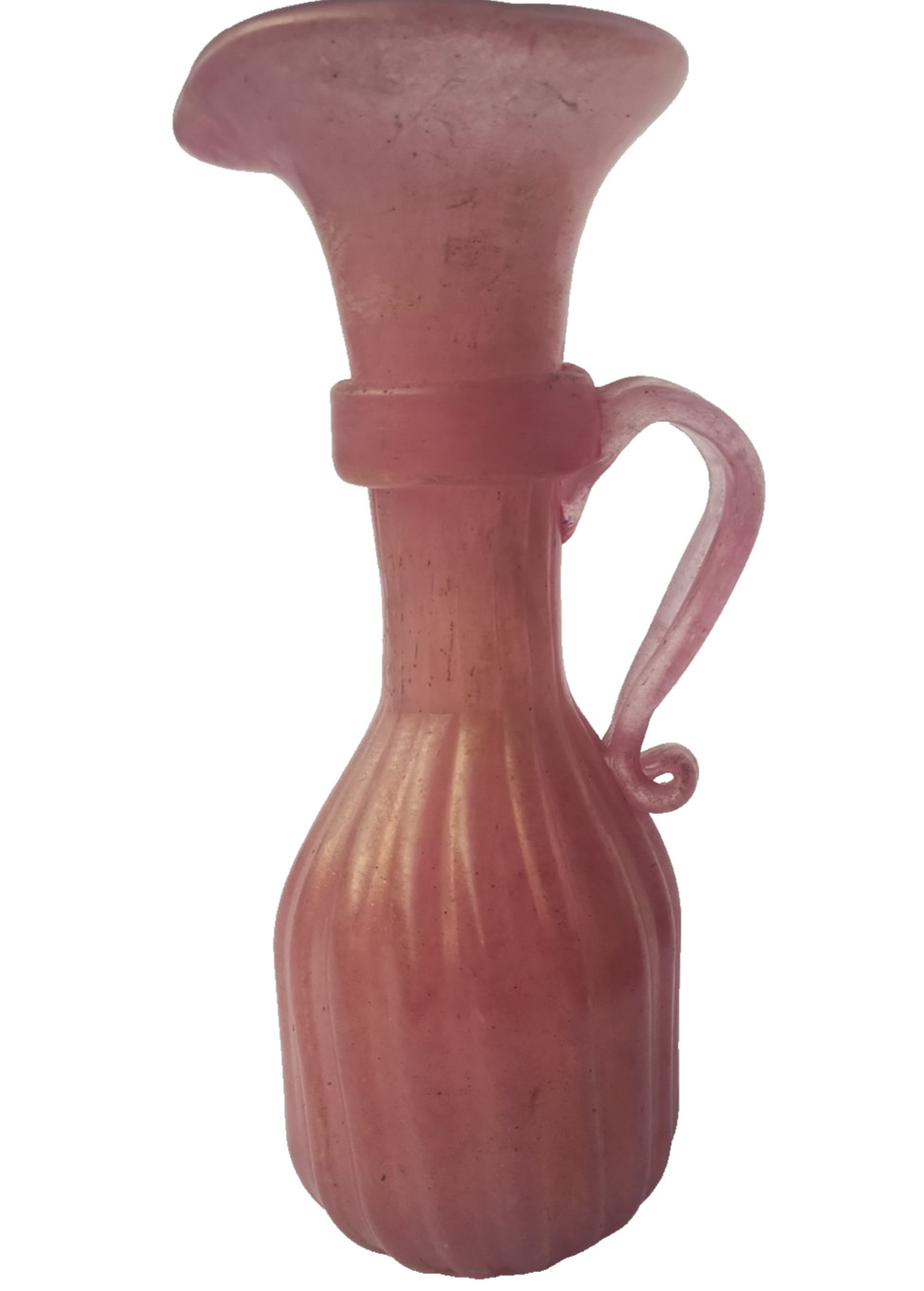 1950\'s Murano Scavo Pink 11 1/4\ 1950\'s Murano Scavo Pink 11 1/4\