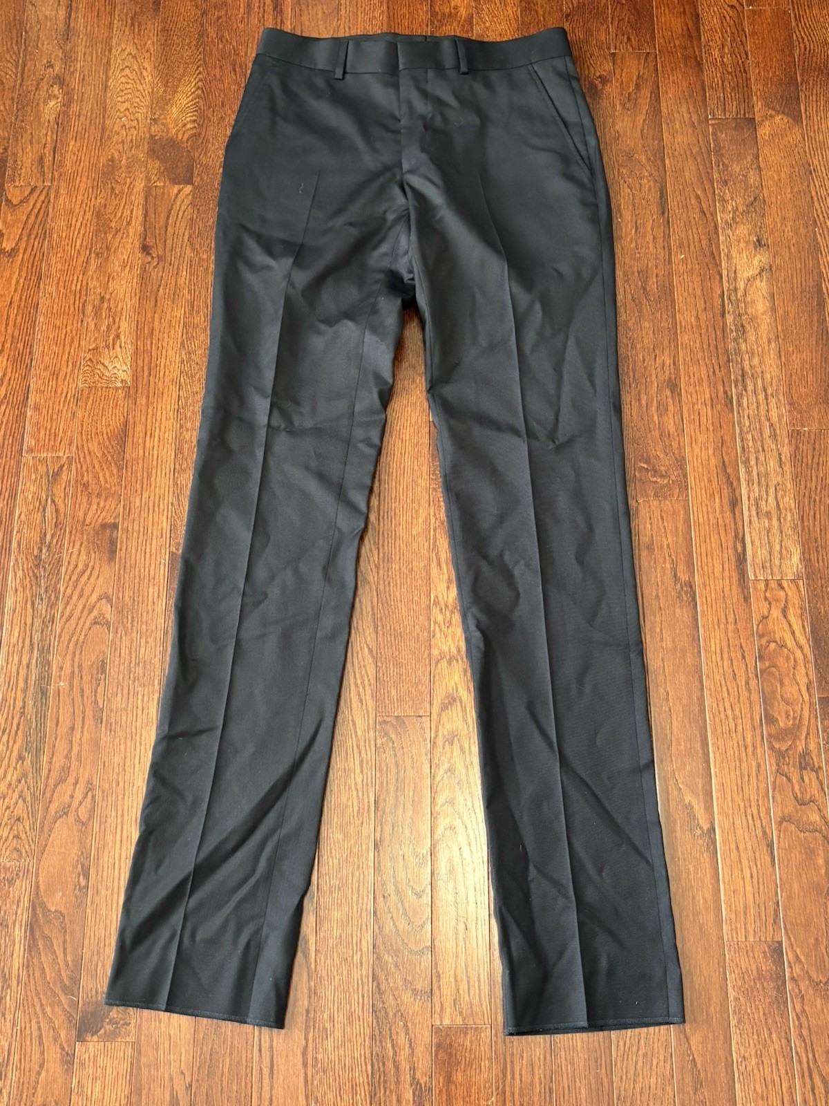 Hermes uniform suit pants Navy Blue European 38 UnHemmed NWOT 30x37