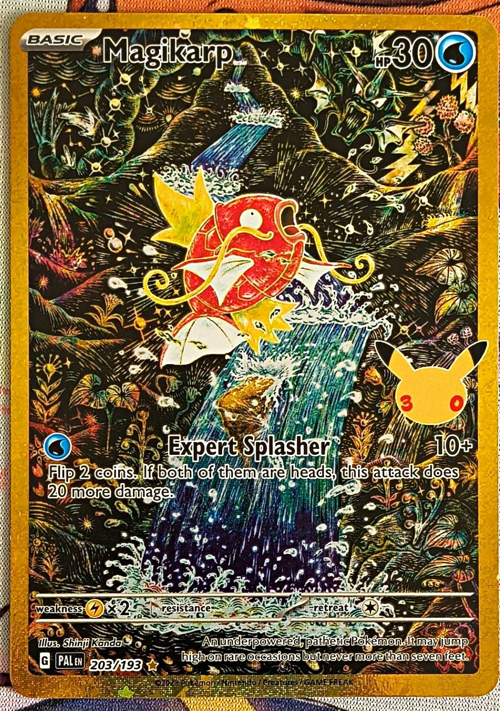 Pokemon TCG Magikarp 203/193 Sv02: Paldea Evolved Holo Eng 2023 IR FA