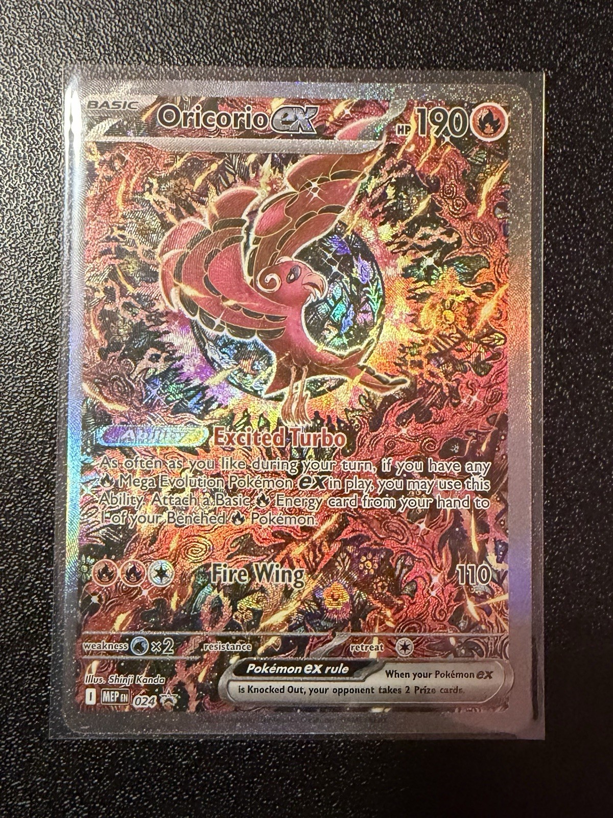Oricorio ex 024 Me: Mega Evolution Promo Holo Oricorio ex 024 Me: Mega Evolution Promo Holo