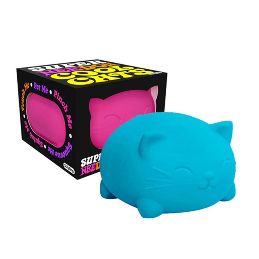 Schylling Super NeeDoh Cool Cats Squishy Sensory Fidget Toy Choose Color