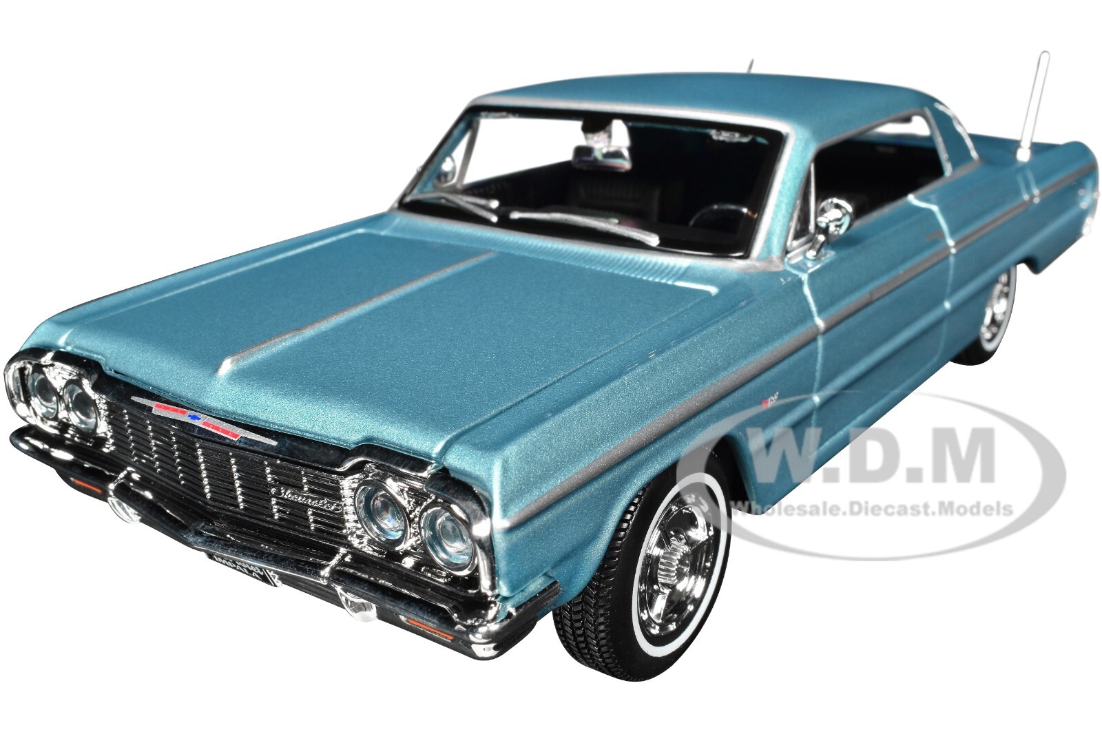 1964 CHEVROLET IMPALA SS BLUE 1/26 DIECAST MODEL CAR BY MAISTO 32908 1964 CHEVROLET IMPALA SS BLUE 1/26 DIECAST MODEL CAR BY MAISTO 32908
