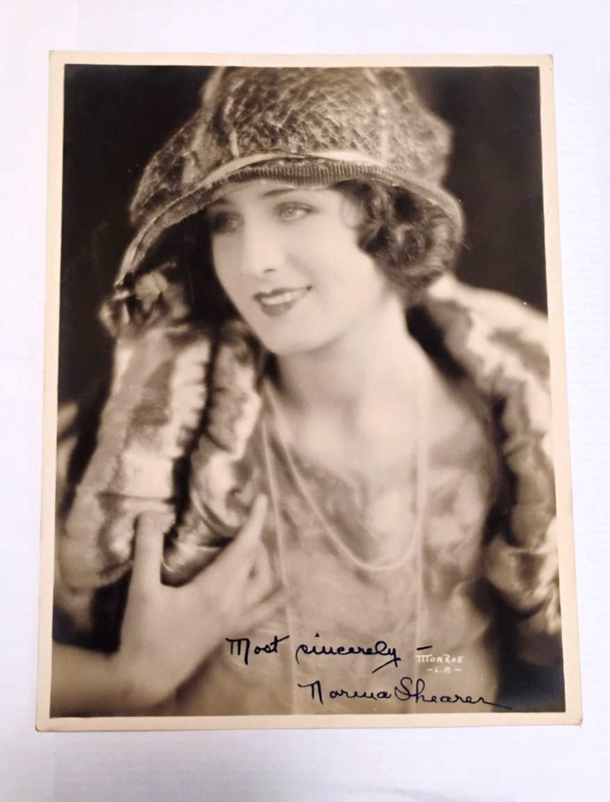 Vtg 1923 NORMA SHEARER - AUTOGRAPHED Signed Publicity PHOTO C. Heighton Monroe