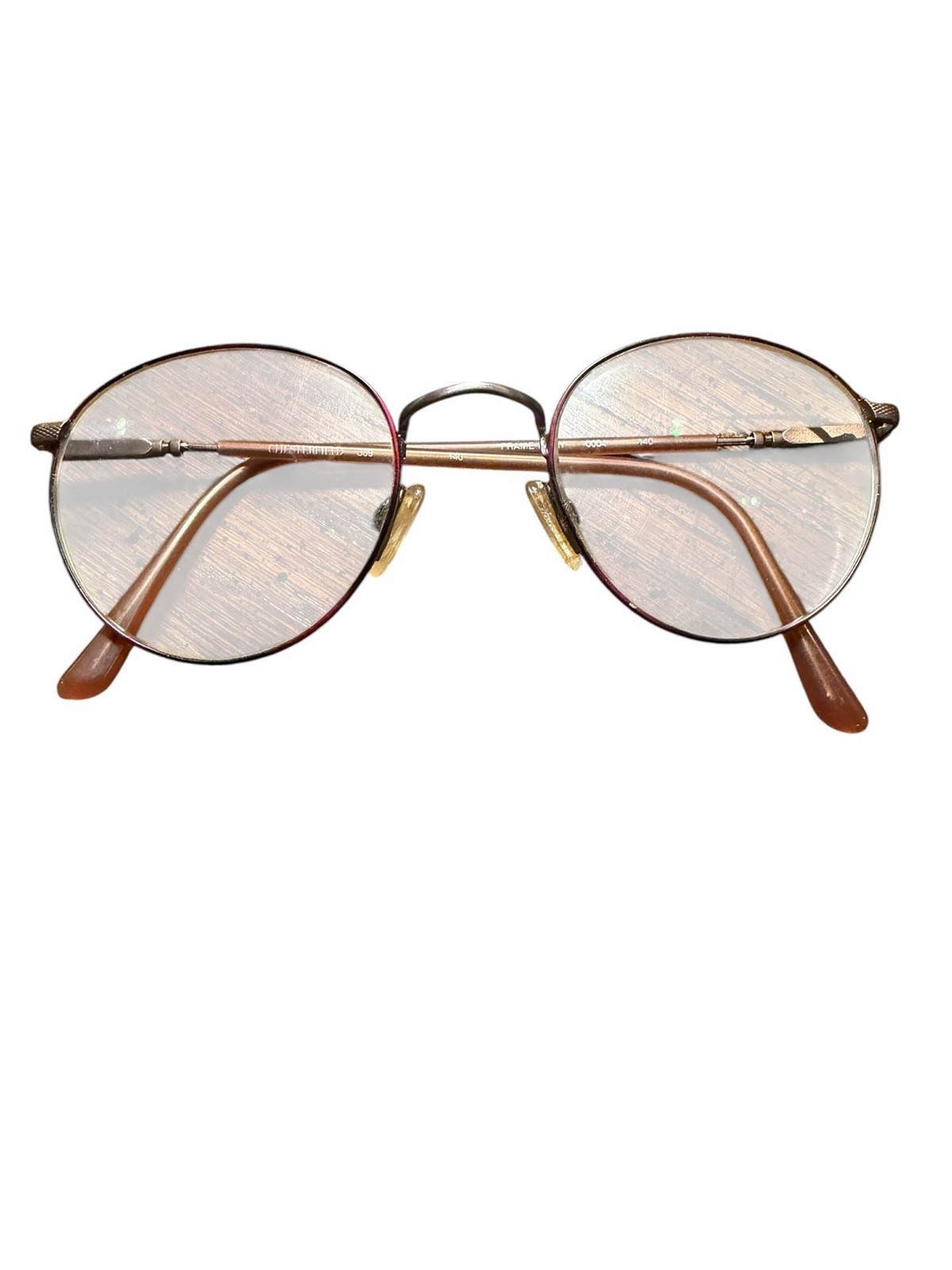 Vintage Chesterfield 309 Round Eyeglasses Frame Italy 140 Pink purple dusty muav