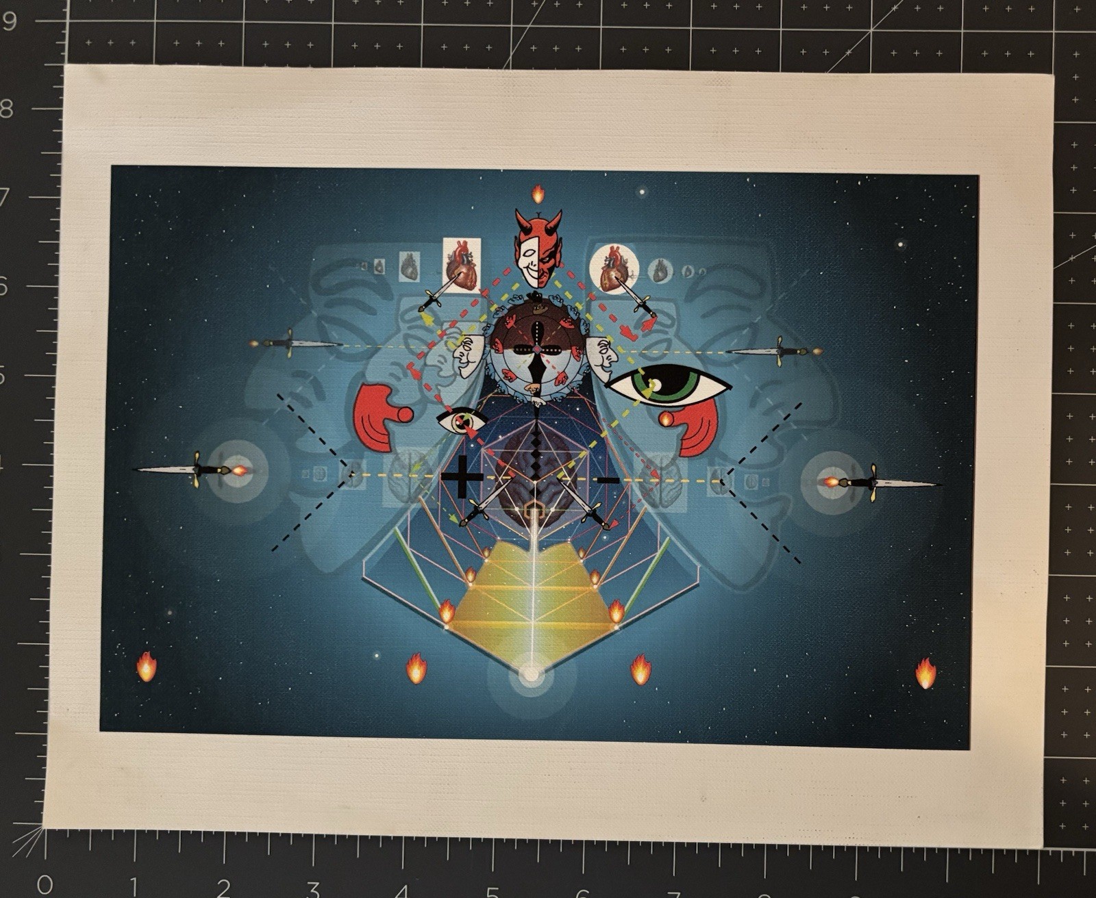 1990’s Original Graphic Art Unidentified Artist