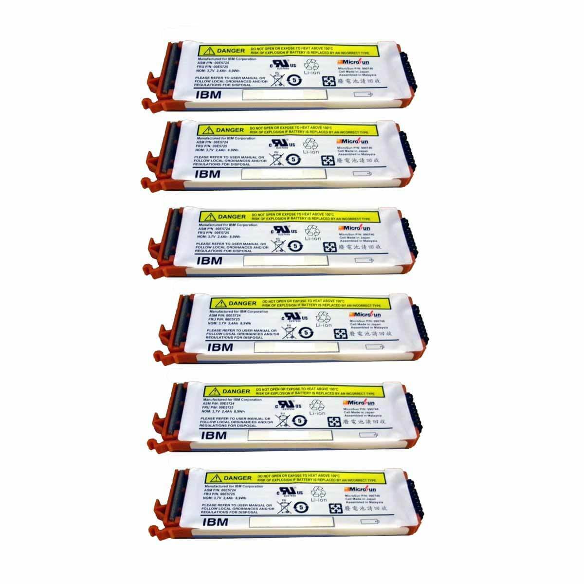 IBM 00E5725 Brand New Cache Battery Li-ion - Lot of 6