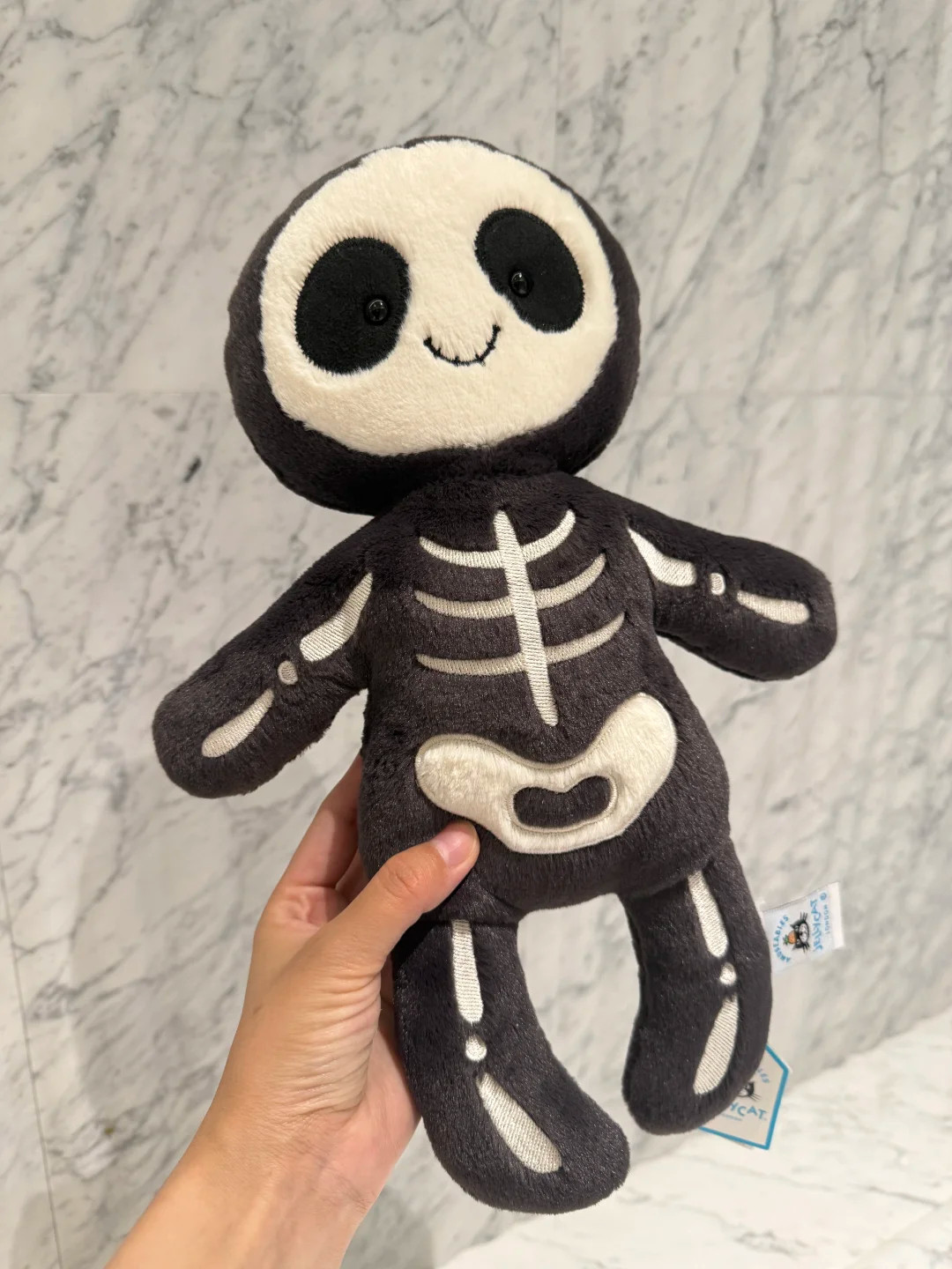 Hard To Find Jellycat Skeleton Bob 13in H x 5in W Plush New Full Tags Dust Bag