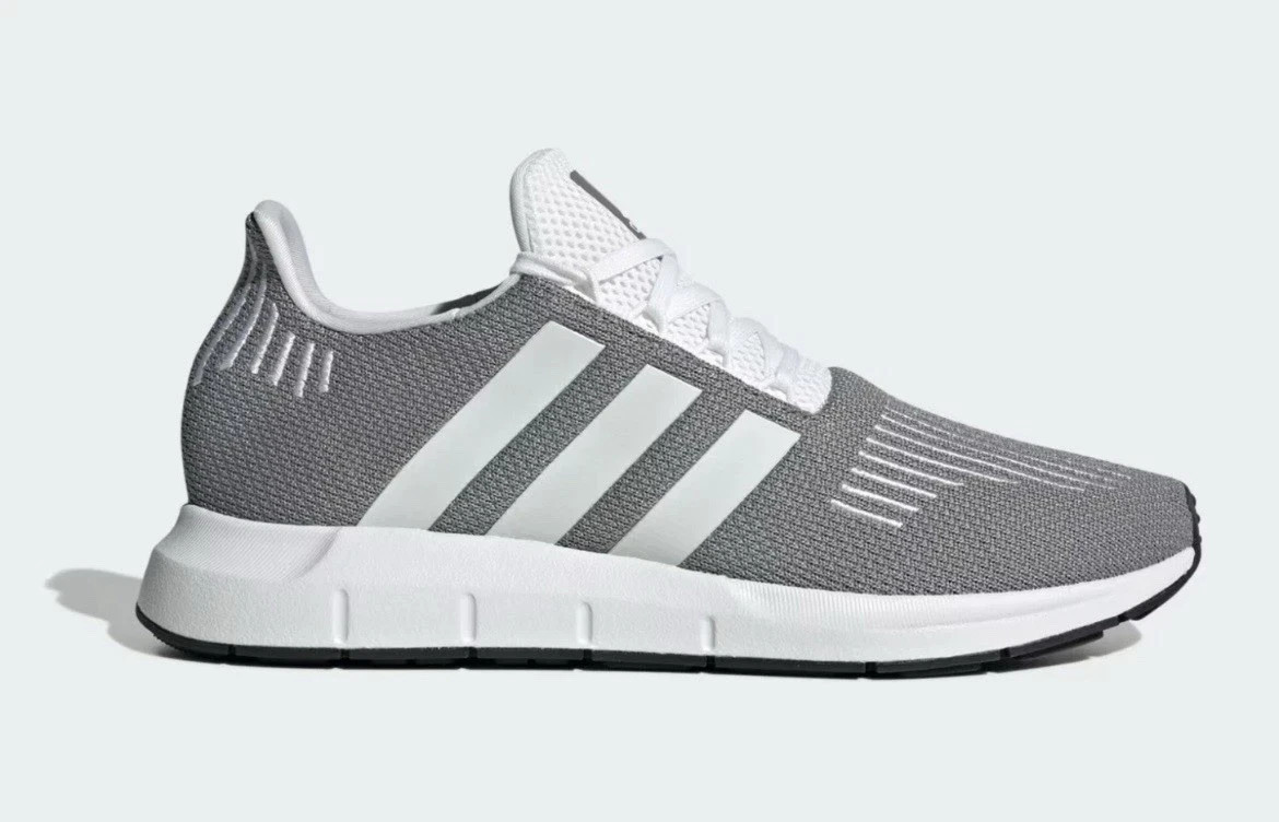 Adidas Originals Swift Run 1.0 Grey White Black JQ4127 Men\'s Size 13 Adidas Originals Swift Run 1.0 Grey White Black JQ4127 Men\'s Size 13
