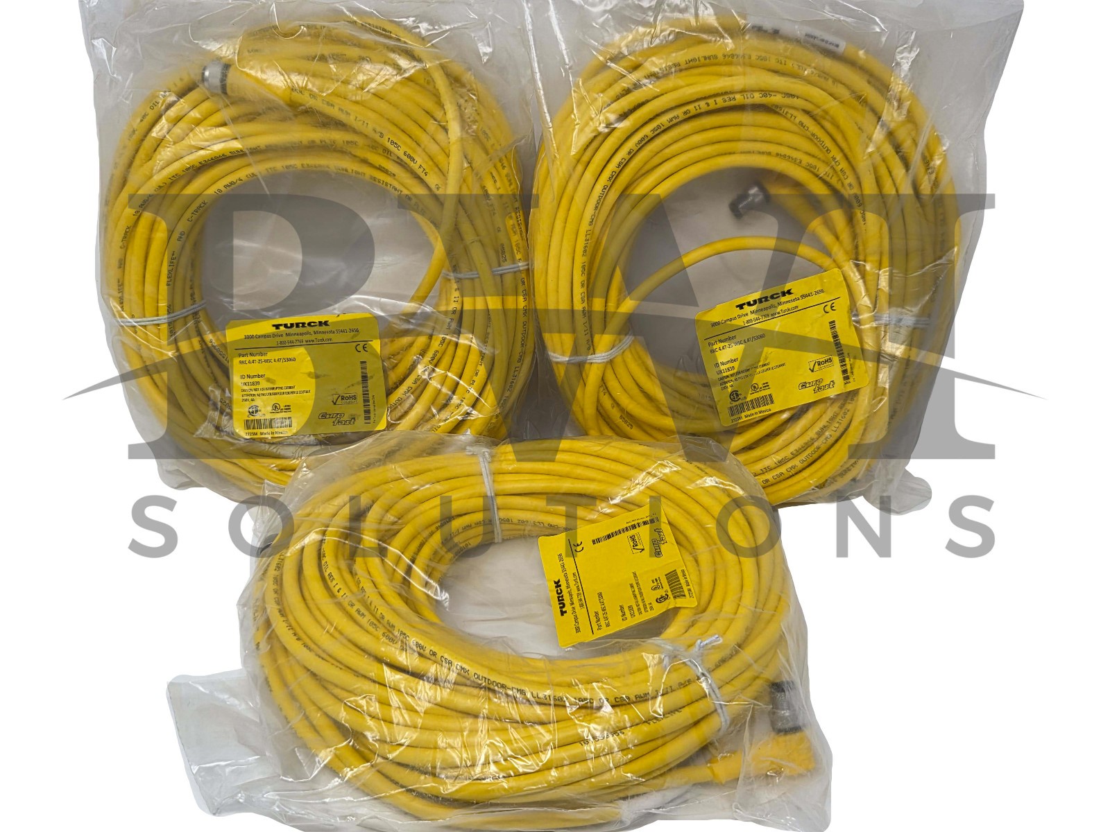 NEW Turck RKC 4.4T-25-WSC 4.4T/S3060 Actuator Sensor Cable UX11839 Lot of 3