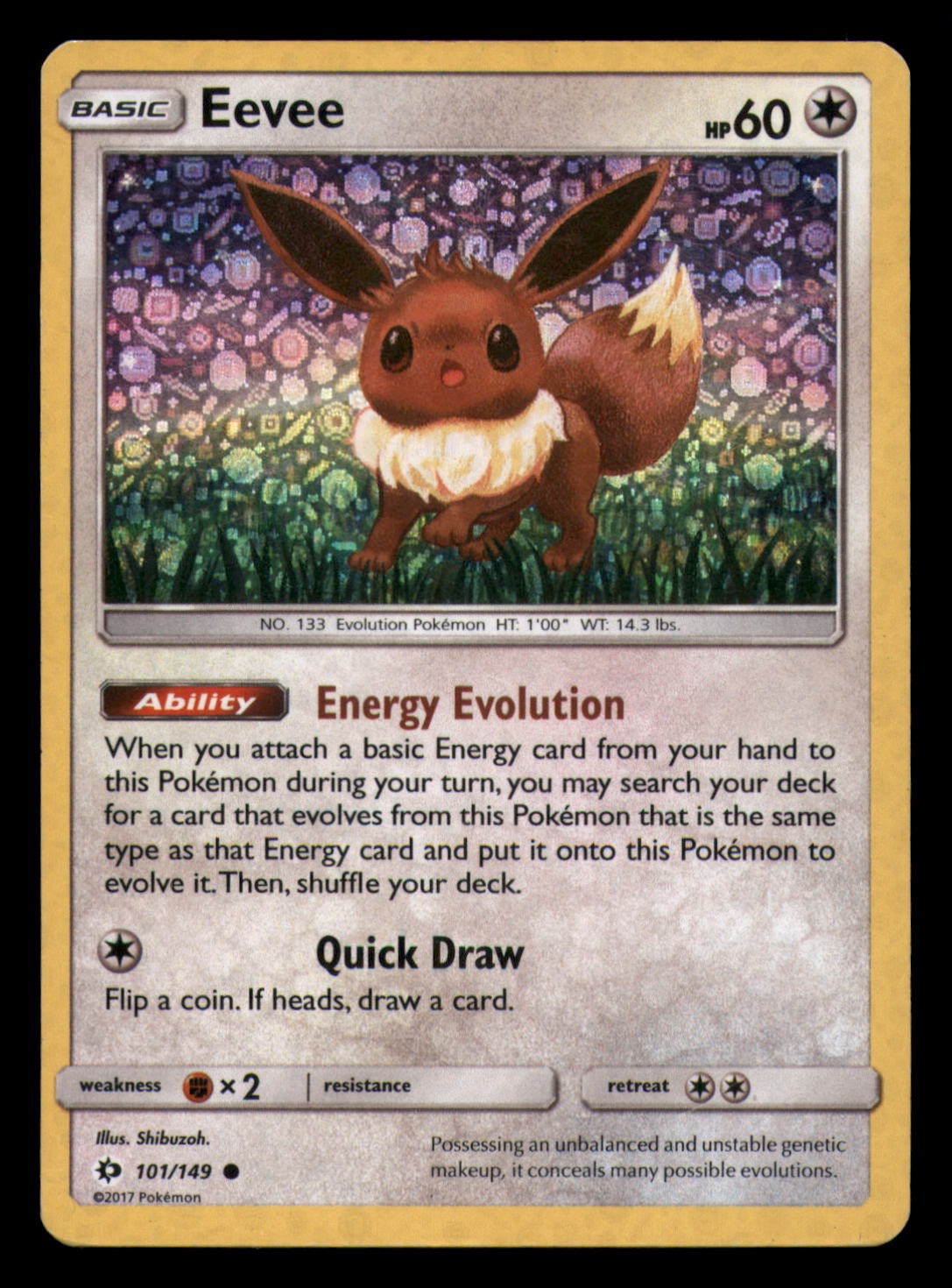 Eevee (General Mills Promo) 101/149 Holo Pokemon LP
