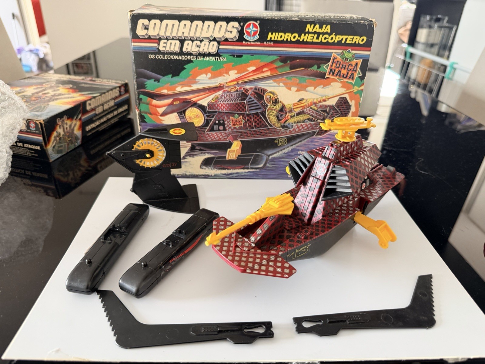 Estrela Brazil GI Joe Python Patrol Swampfire Original Box Rare Exclusive Model