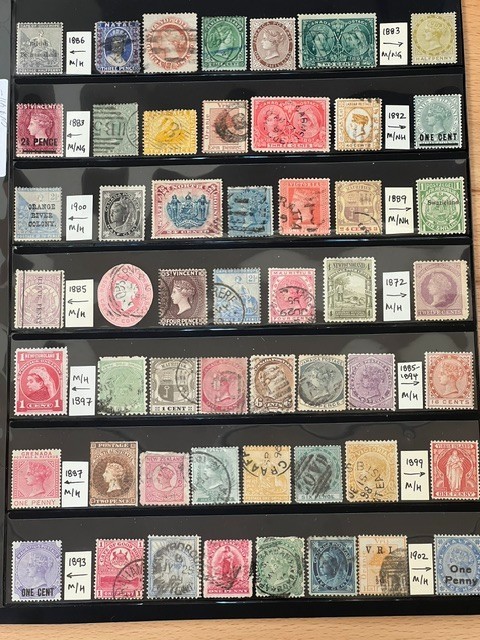 British Colonies 1860-1902 Queen Victoria Mint & Used in Stock Sheet 5B1021S