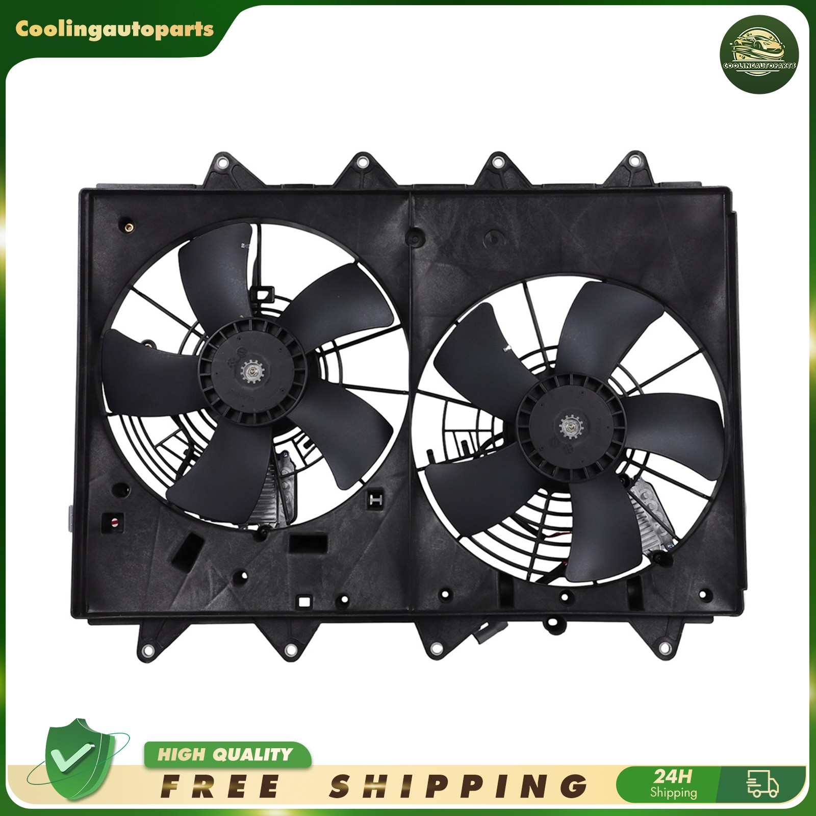 621443 For 2007-2015 Mazda CX-9 3.7L V6 Radiator Condenser Cooling Fan Assembly