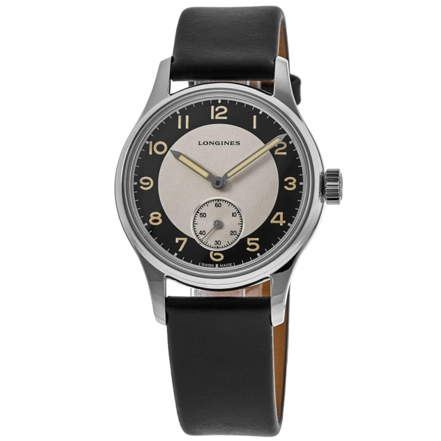 New Longines Heritage Classic Tuxedo Automatic Black Men's Watch L2.330.4.93.0