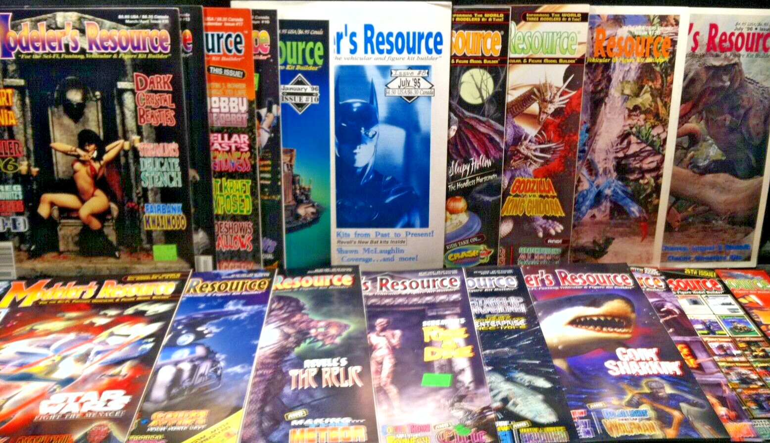 The Modeler\'s Resource Magazine Lot (issues 8, 10, 12, 12b-13, 15-28, 36-37)
