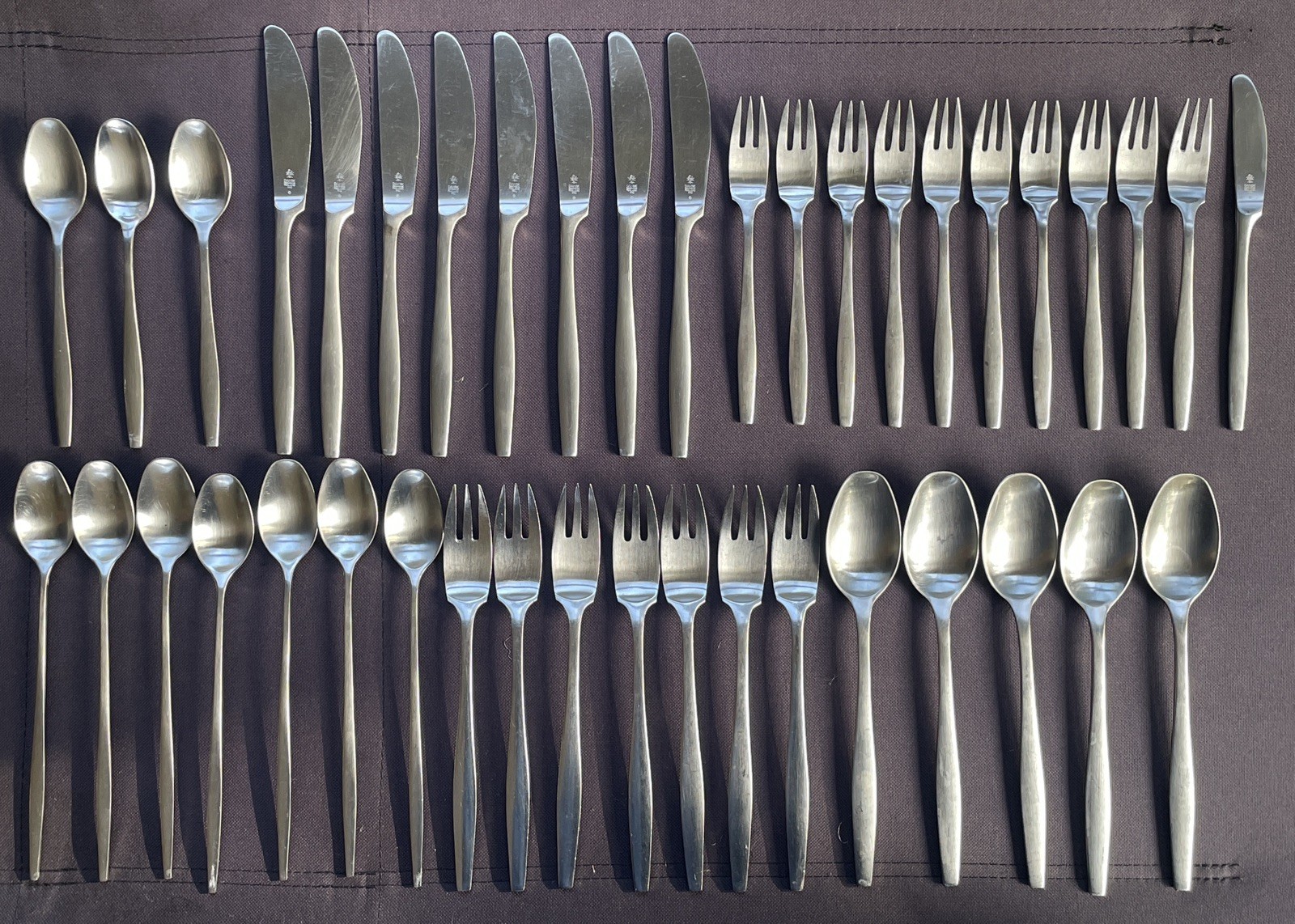 41 Pcs Lot Dansk VARIATION V Stainless Flatware All Finland
