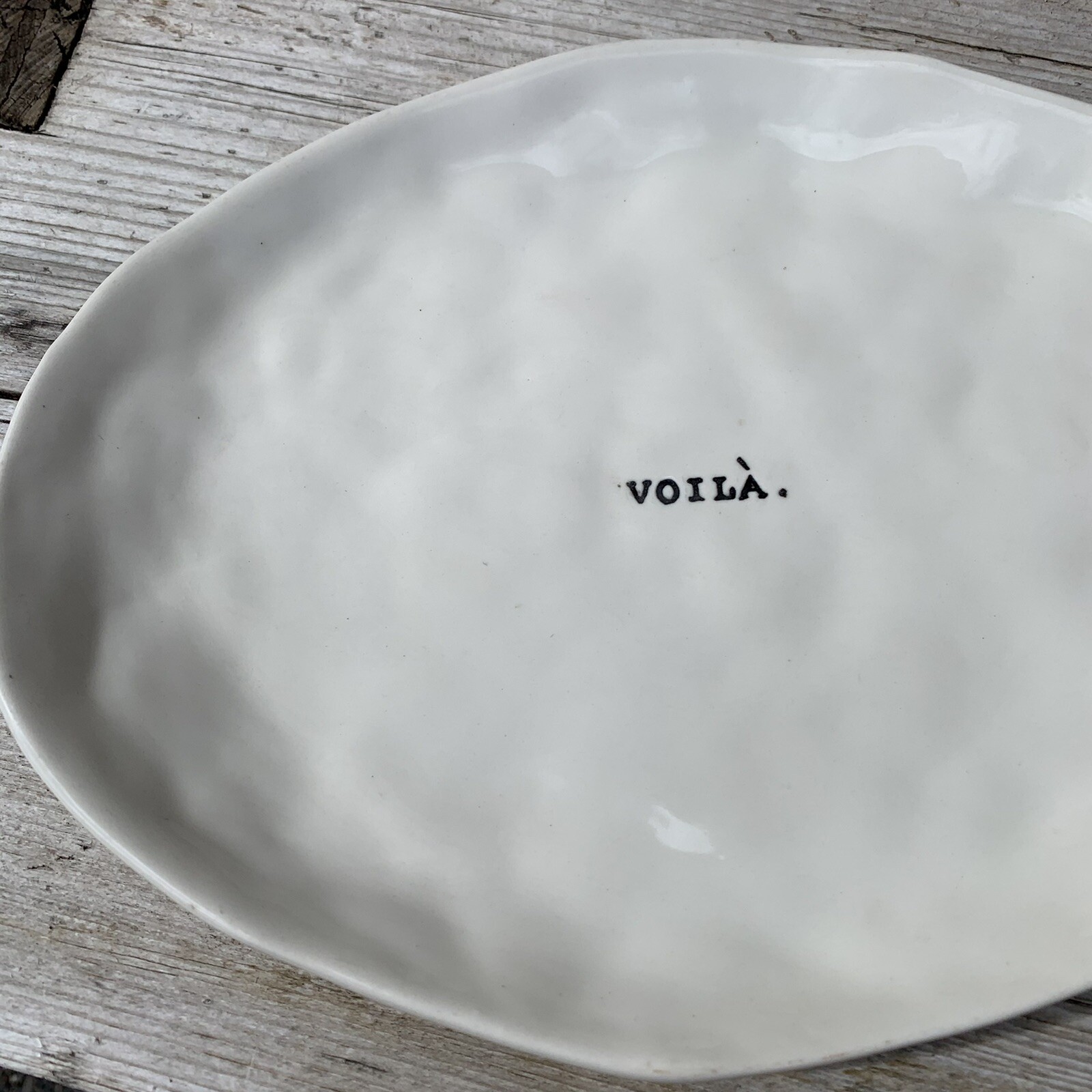 Very Rare Vintage Rae Dunn Voilà Plate