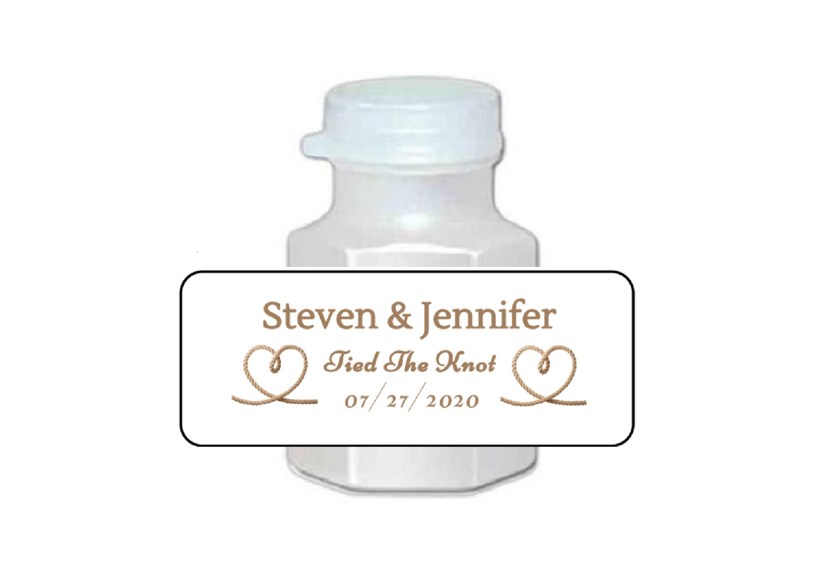 30 wedding mini bubble labels stickers personalized country barn, favors