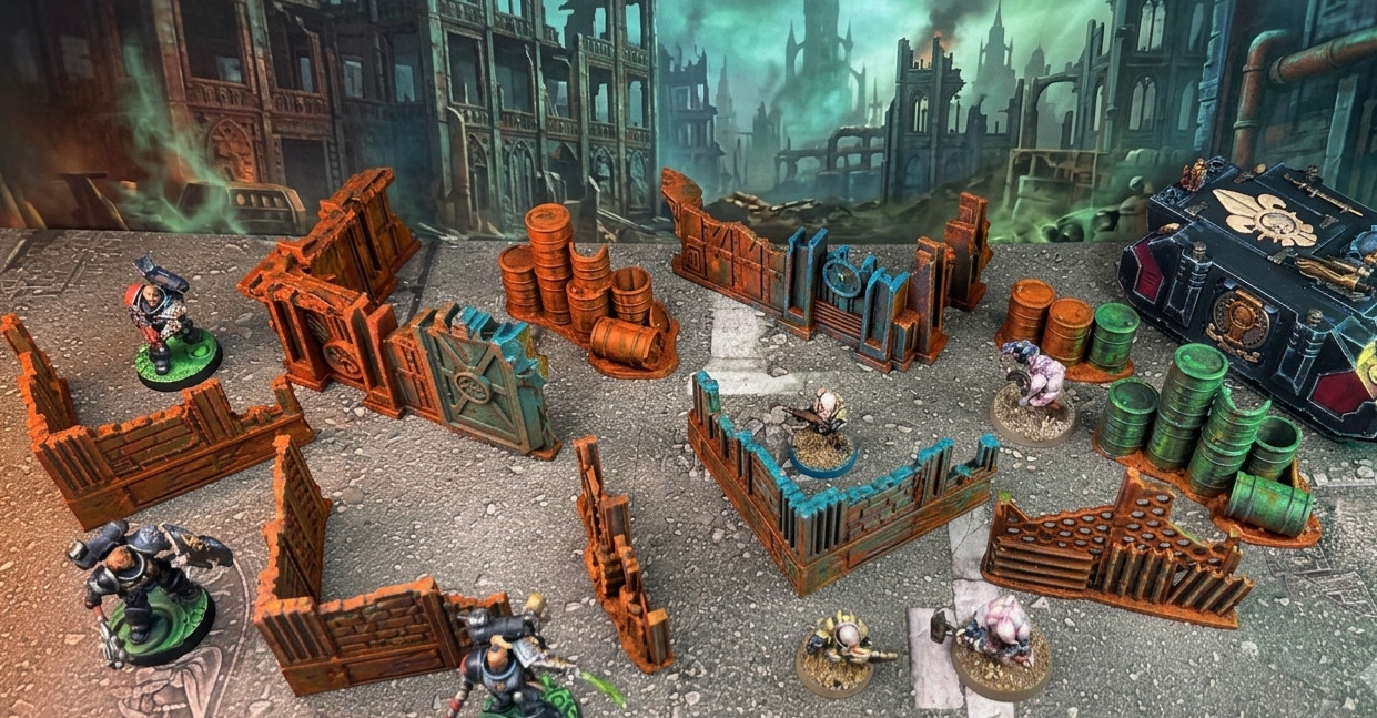 Wargaming Tabletop Scenery & Terrain - 10 Pieces of Scatter Terrain - NEW