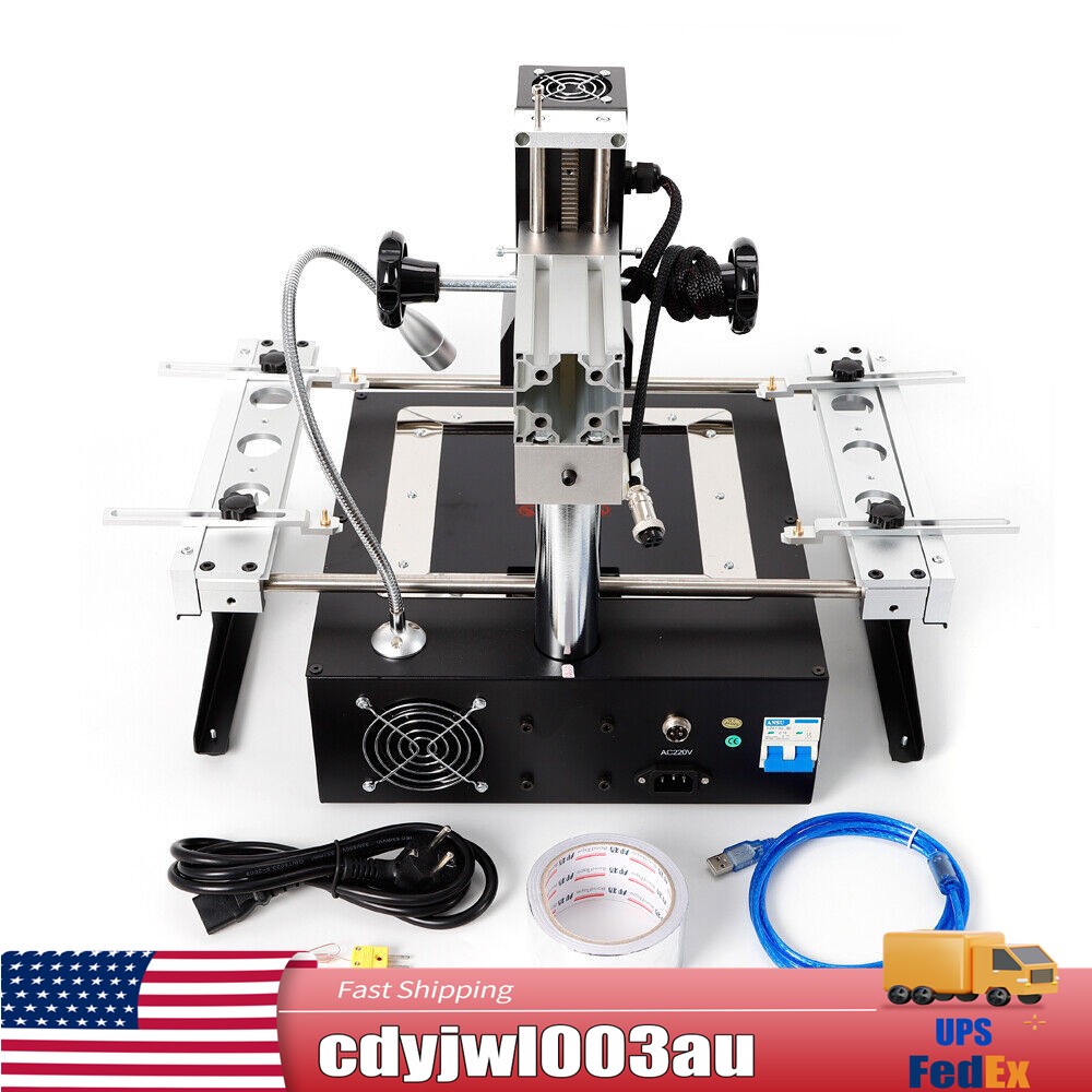 IR6500 BGA Rework Station SMD Infrared Welder Soldering Reballing Machine 110V