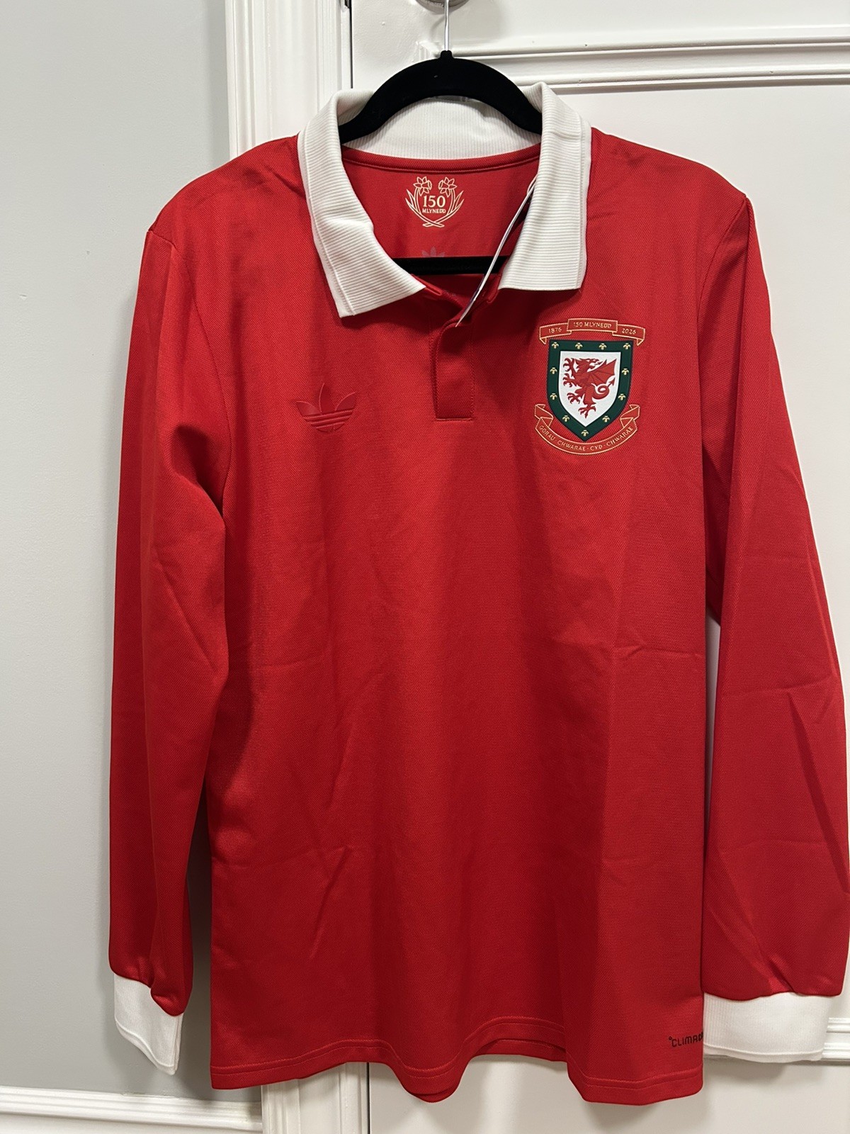 Wales 2026 Adidas 150 Yrs Anniversary Soccer Jersey Men\'s Sz Mens Large Wales 2026 Adidas 150 Yrs Anniversary Soccer Jersey Men\'s Sz Mens Large
