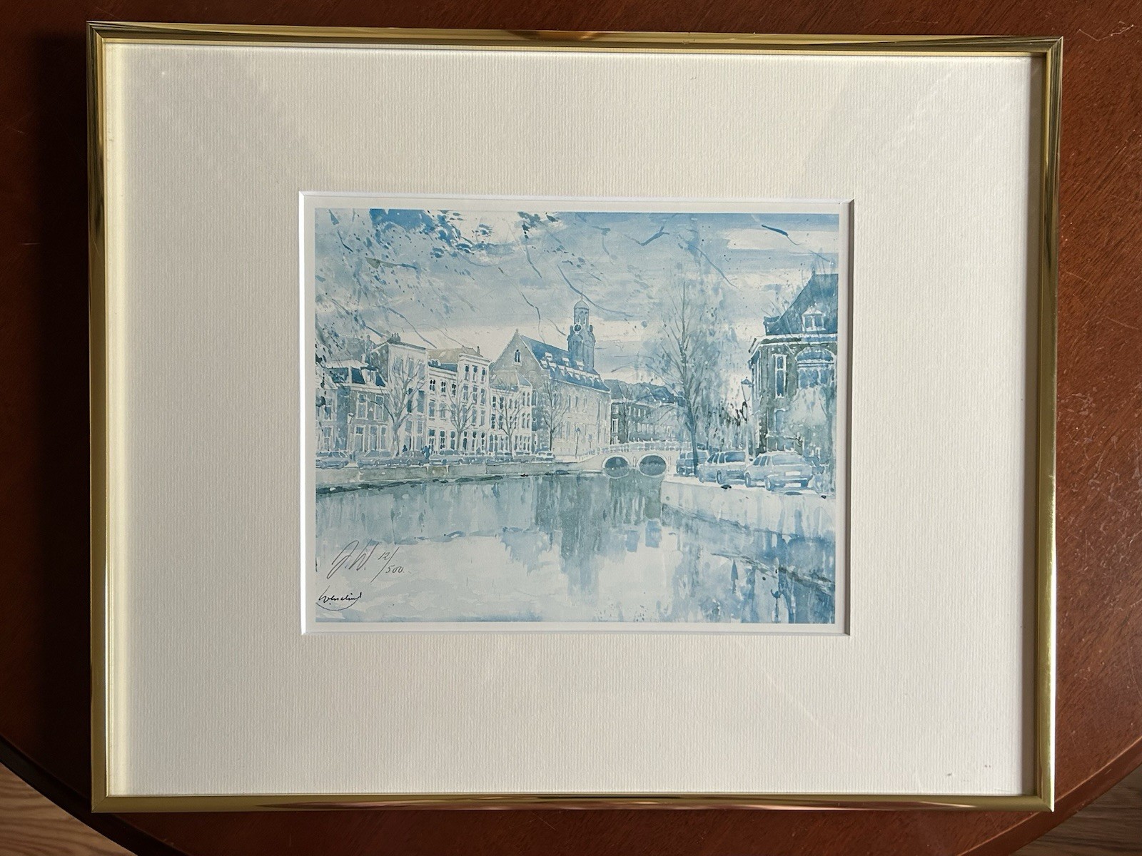 Vintage Leo Wisselink Amsterdam Lithograph Print \