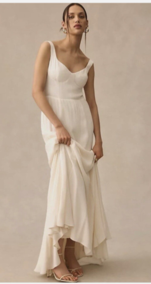 NWT Reformation Lecce Dress Maxi Ivory Size 10