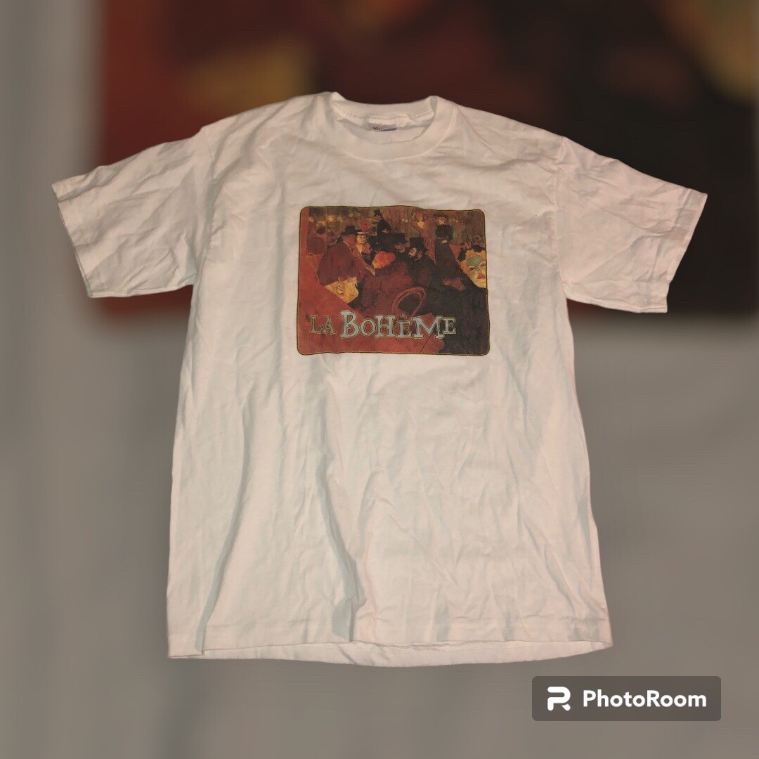 VINTAGE giacomo puccini la boheme metropolitan opera t-shirt Size Medium