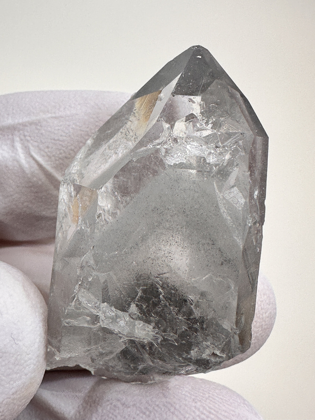 INCREDIBLE PHANTOM___Large RARE Arkansas Quartz Crystal Blue Phantom Point