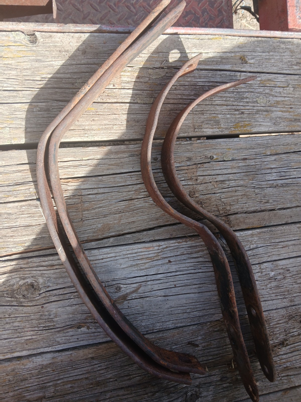 1940 1941 Ford Truck FRONT Bumper BRACKETS Original pair 1/2 Ton Pickup \'40 Std