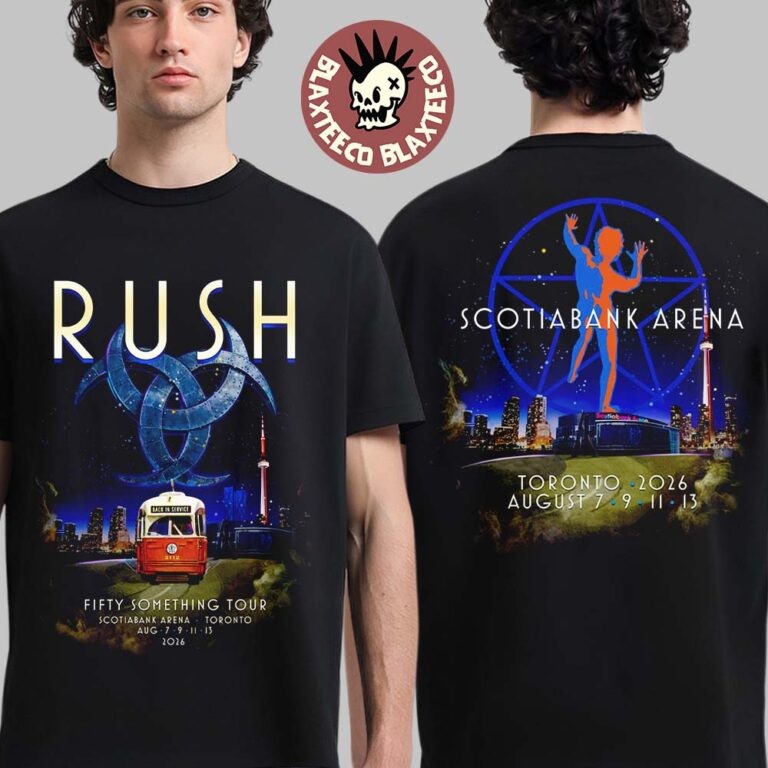 Rush Fifty Something Tour Toronto 2026 Scotiabank Arena Concert Shirt