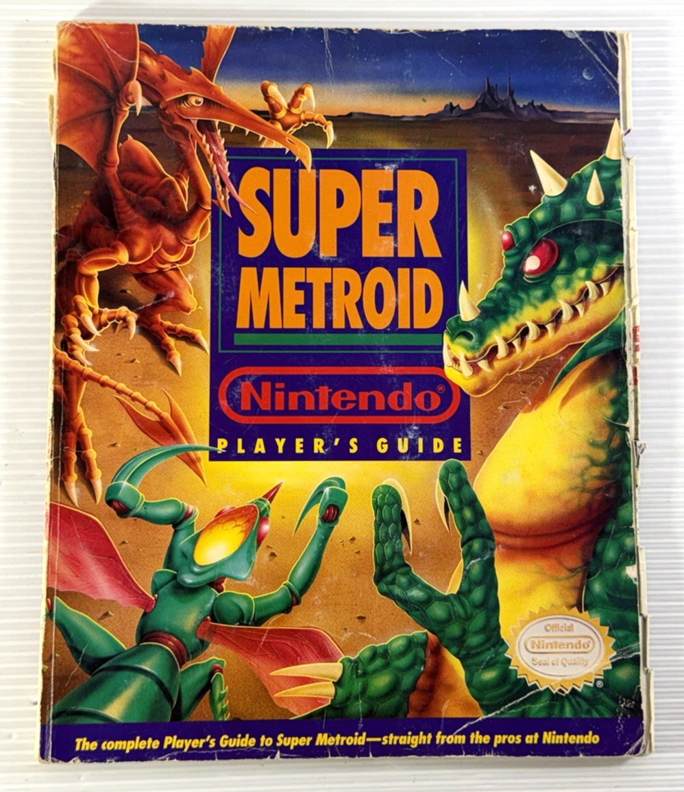 Super Metroid Official Nintendo Player\'s Strategy Guide with Fold Out Map