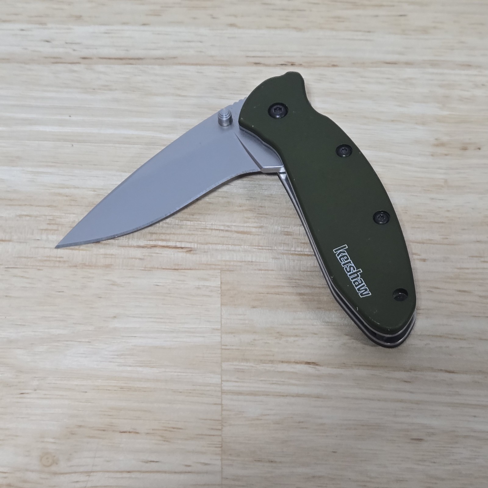 KERSHAW SCALLION 1620OL Olive Plain Blade Speedsafe Ken Onion USA EXCELLENT KERSHAW SCALLION 1620OL Olive Plain Blade Speedsafe Ken Onion USA EXCELLENT