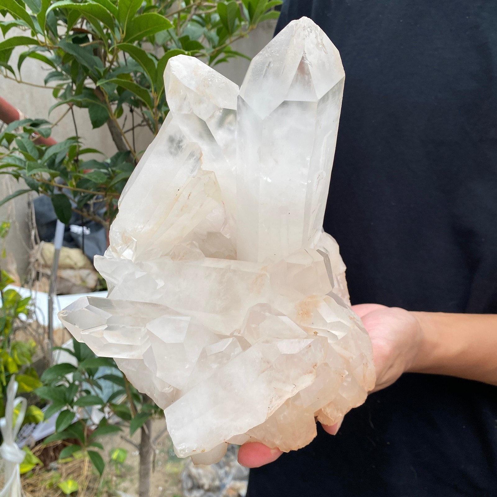 10lb Natural Clear White Quartz Crystal Cluster Rough Healing Specimen