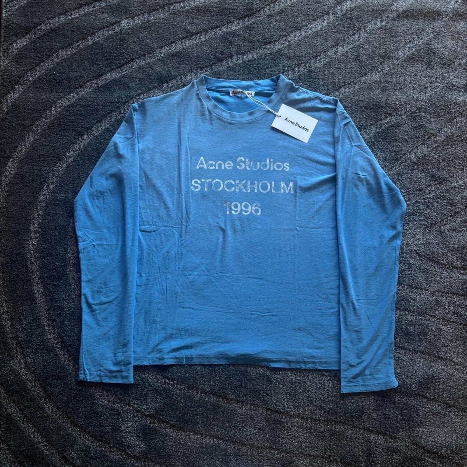 Acne Studios Stockholm 1996 Blue Long Sleeve Shirt Acne Studios Stockholm 1996 Blue Long Sleeve Shirt