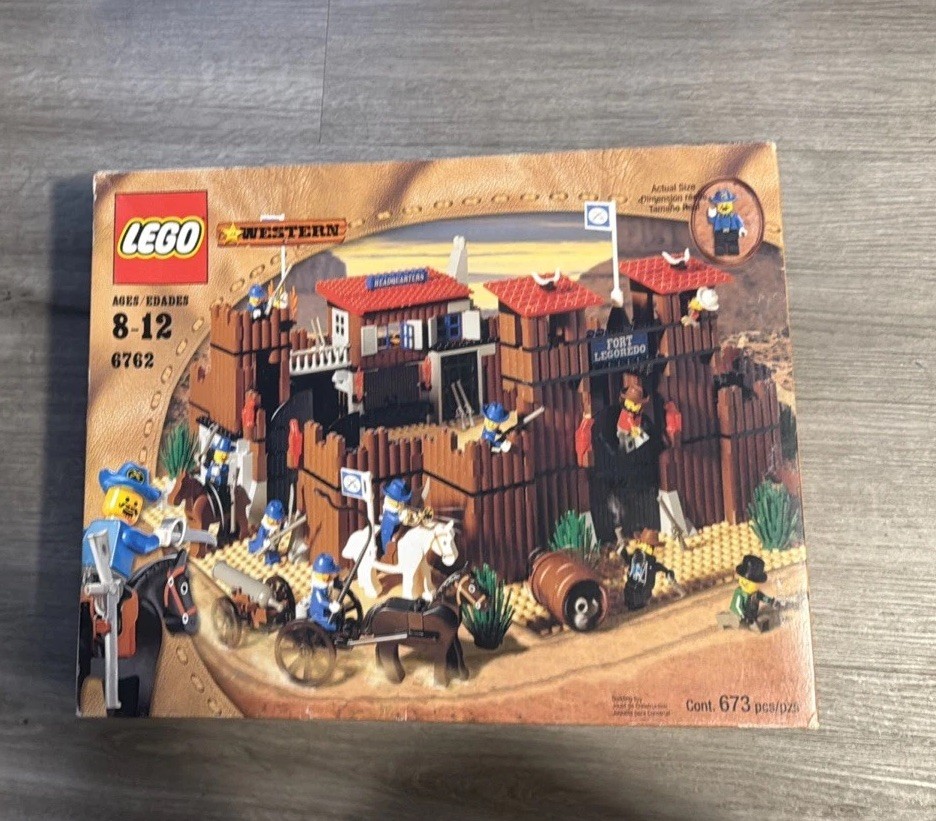 Lego Box only- System Western, Cowboys, Fort Legoredo Set 6769 Lego Box only- System Western, Cowboys, Fort Legoredo Set 6769