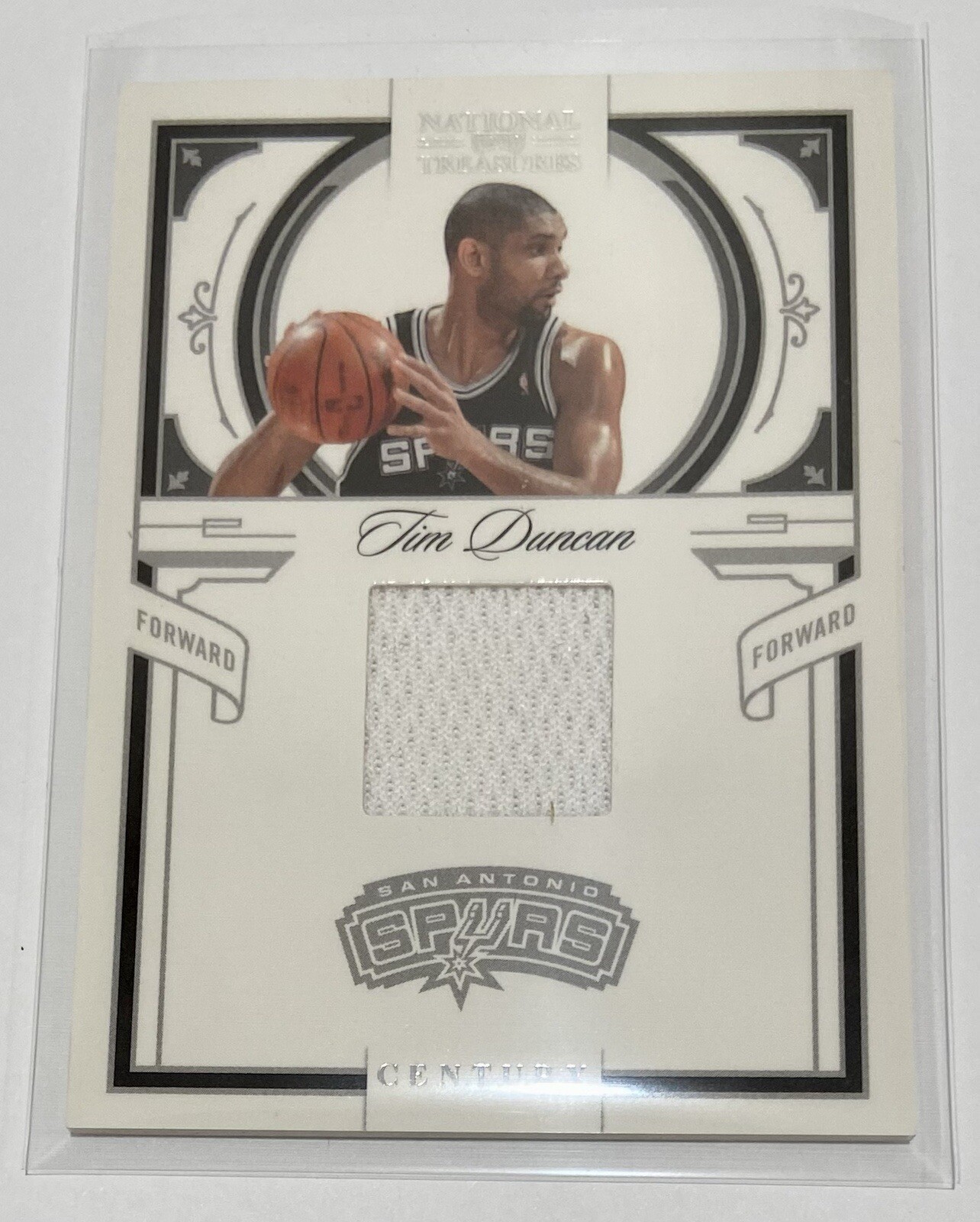 2009-10 Playoff National Treasures Century Jersey Materials /99 Tim Duncan #32